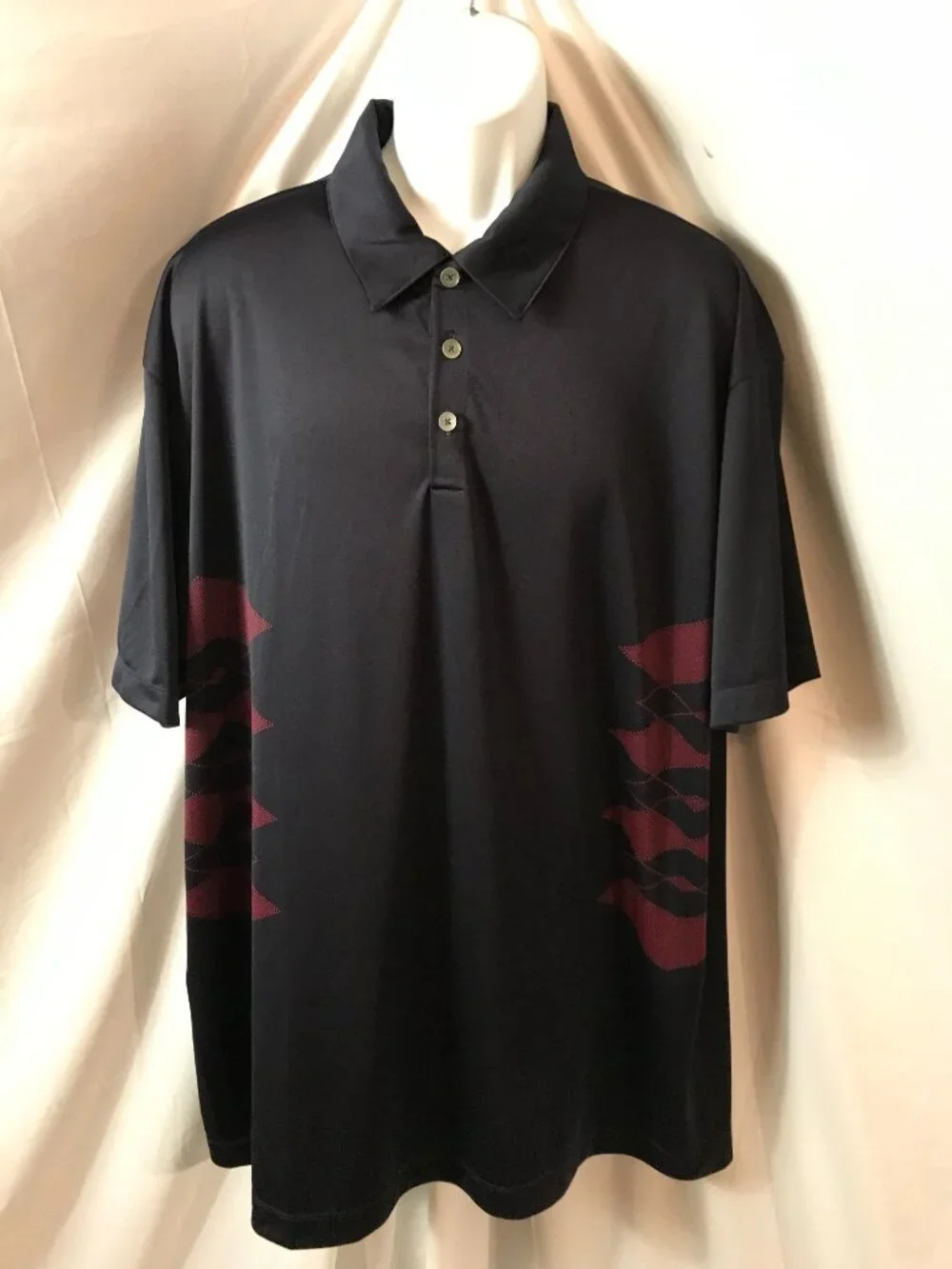 Nike Schuss Mountain Golf Club Shanty Greek Resort Athletic Sport Cut Polo Shirt